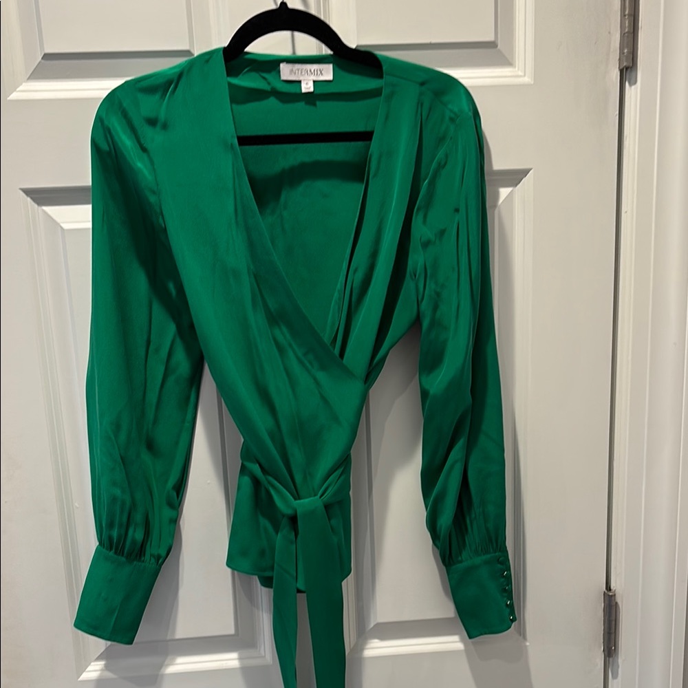 Intermix silk Wrap Top